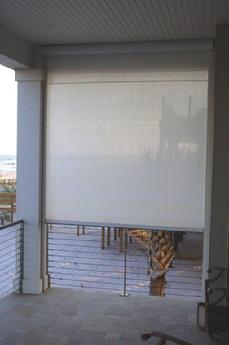 Exterior Shades With Zip Tracks